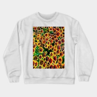 Gaillardia natural pattern Crewneck Sweatshirt